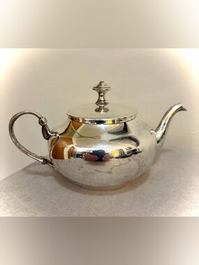 Restoration Hardware RAJ TEAPOT Silver Plate Made In India with Lid and Tea Pot